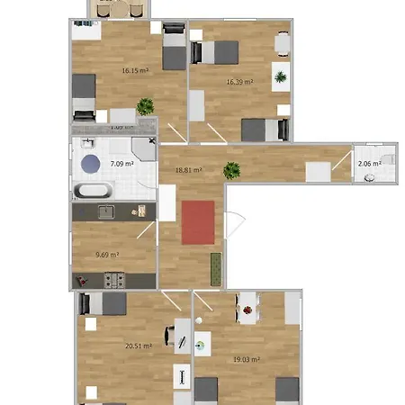 Boading Haus Monteurwohnung 하이데